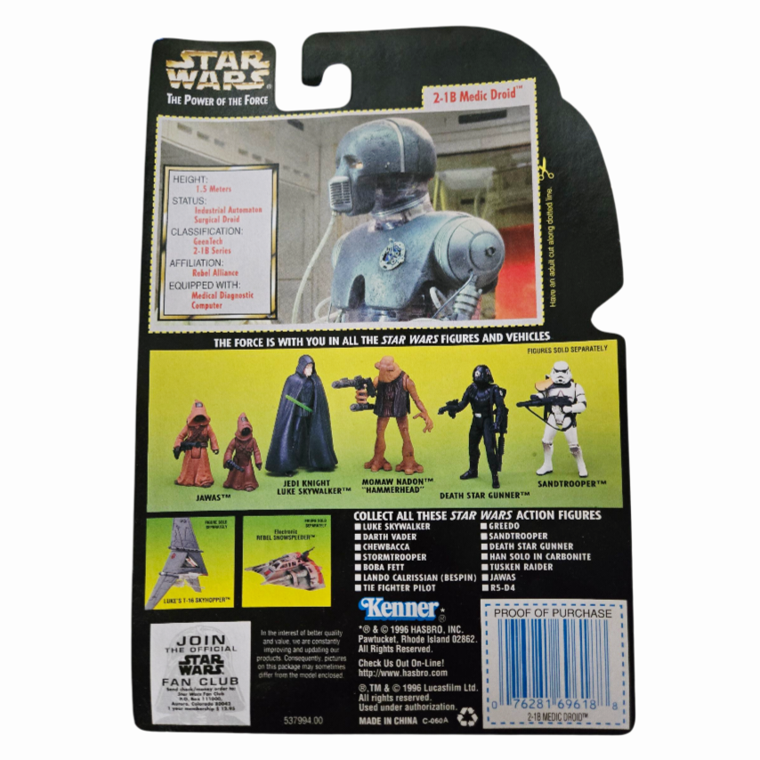 NIB *Star Wars: Power of the Force '2-1B MEDIC DROID' Action Figure