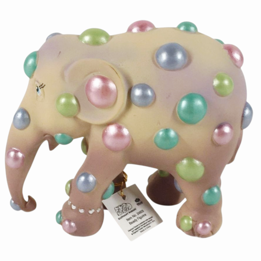 NIB *Cute ELEPHANT Parade Multicolor Dots Figurine (Ltd Ed.) #24603