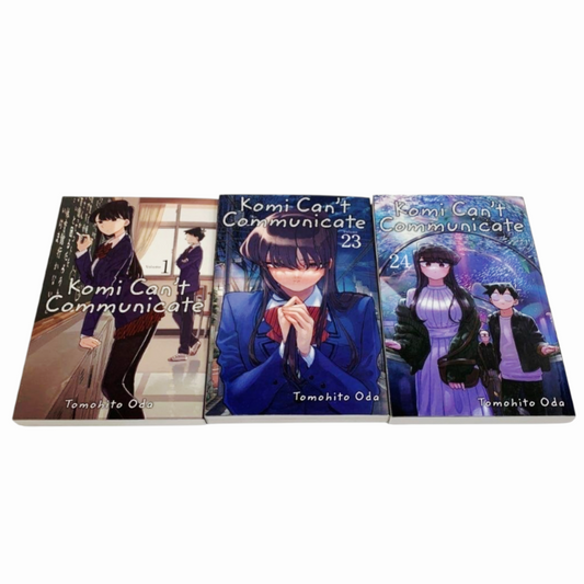Great *Manga 'Komi Can't Communicate' Vol. 1, 23 & 24 Books English (T. Odo)