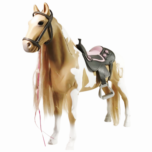 20" Palomino Paint Horse *Our Generation by Battat 'Hair Play w/ Saddle