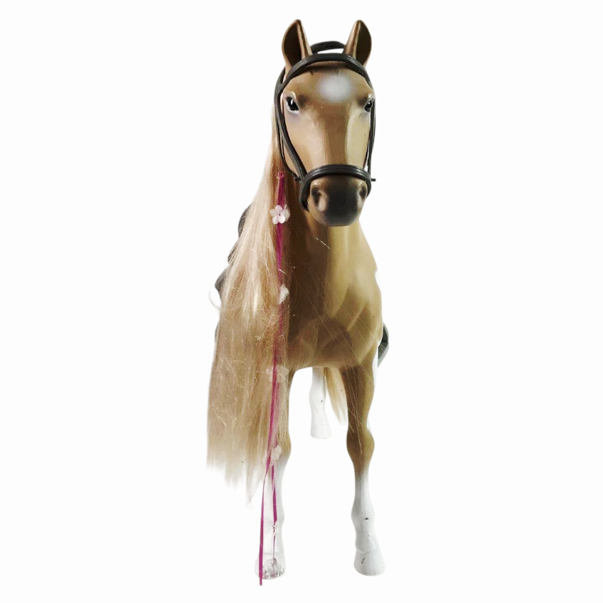 20" Palomino Paint Horse *Our Generation by Battat 'Hair Play w/ Saddle