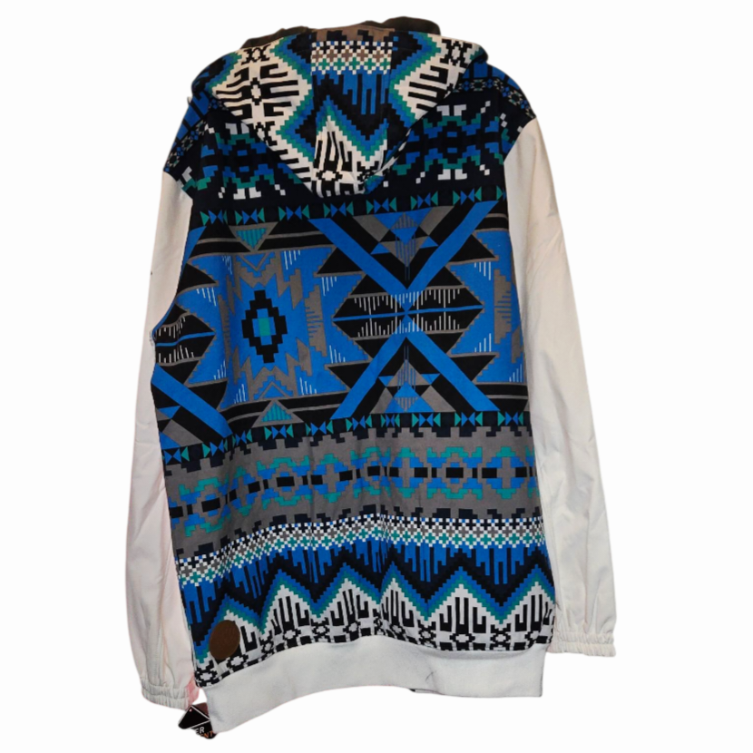 NWT *EMPYRE Multicolor Hooded Jacket Blue/White Outdoor Wear (XL)