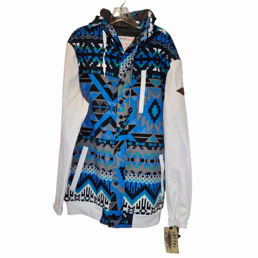 NWT *EMPYRE Multicolor Hooded Jacket Blue/White Outdoor Wear (XL)