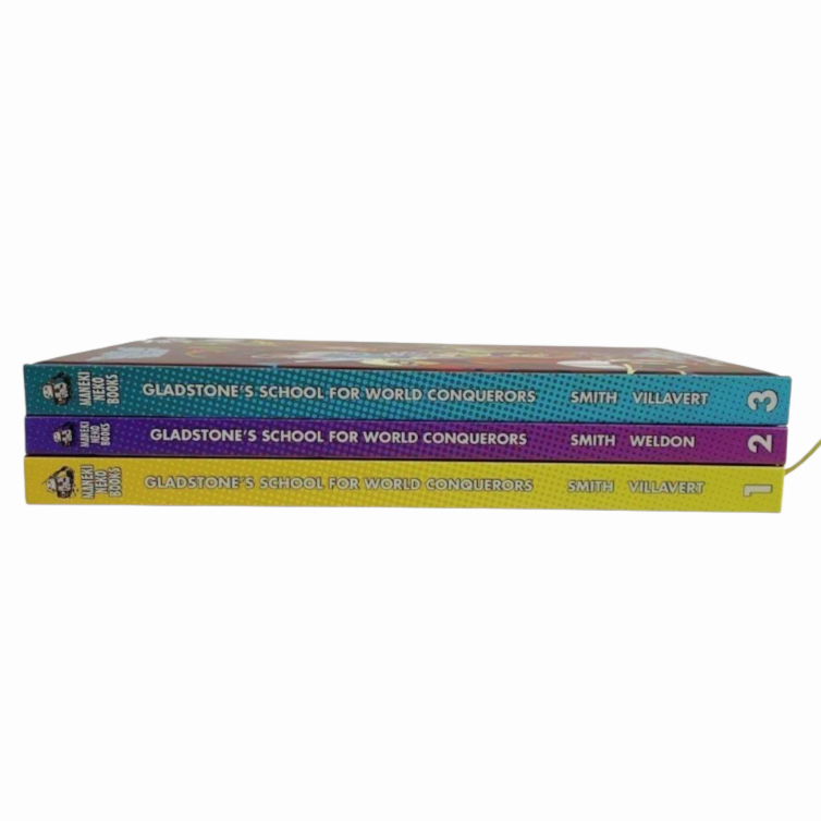 Gladstone School For World Conquerors Comic  Hardcover Books Vol. #1-3