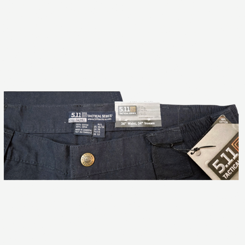 NWT *Tactical Series 5.11 Navy Canvas Pant Men (36/34)