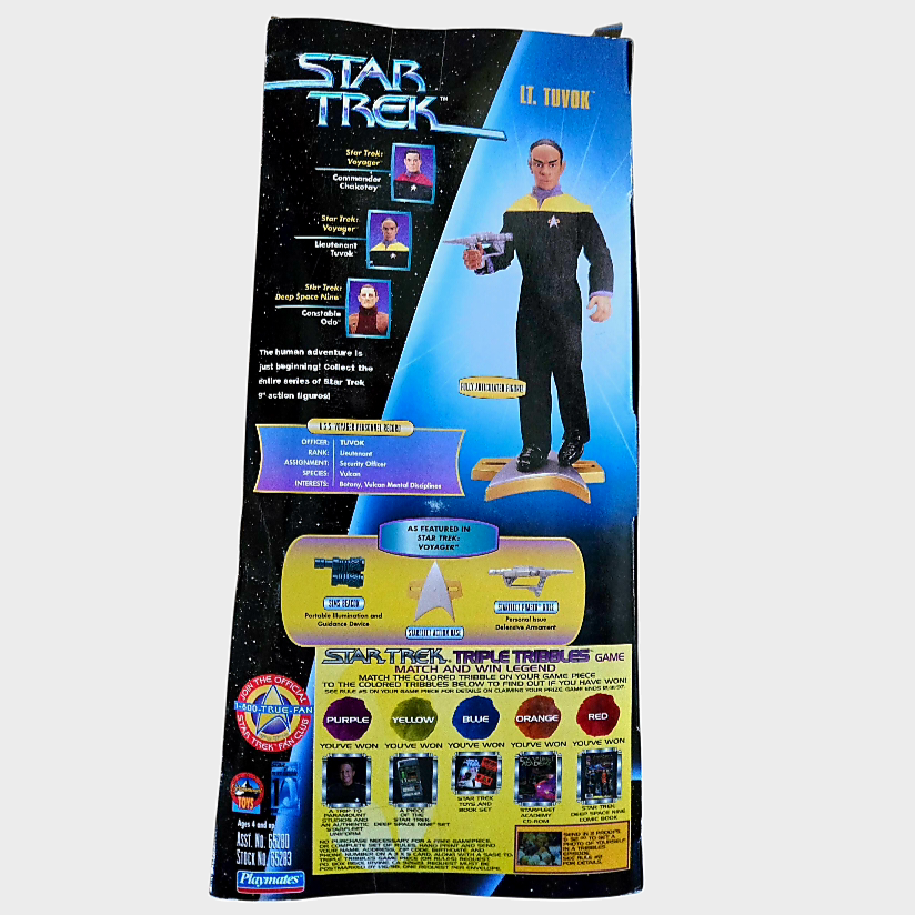 NIB *Star Trek:Warp Factor Series 1 "LT. TUVOK" 9-inch Action Figure 1997