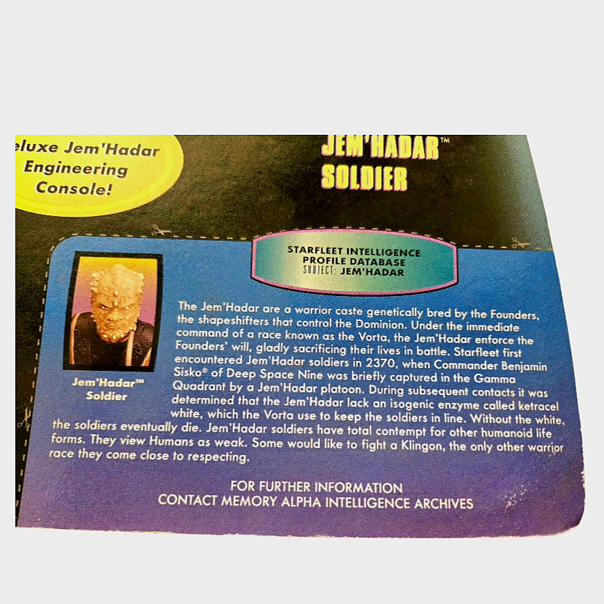 NIB *Star Trek "JEM'HADER SOLDIER" Action Figure 1998