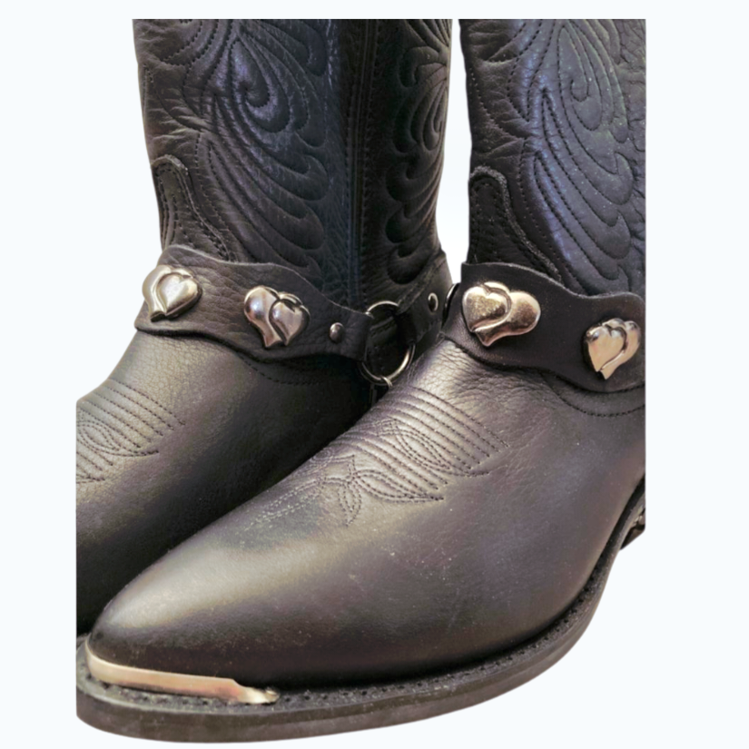 NWT *Masterson Boot Women Black Western Leather Cowboy RB7482 (11M)
