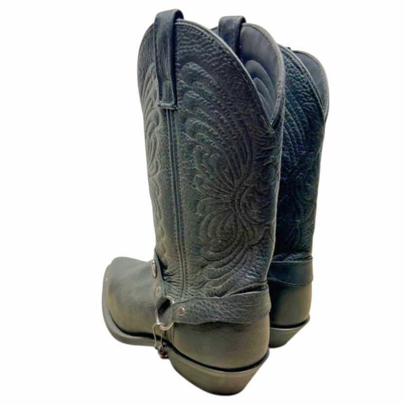 NWT *Masterson Boot Women Black Western Leather Cowboy RB7482 (11M)