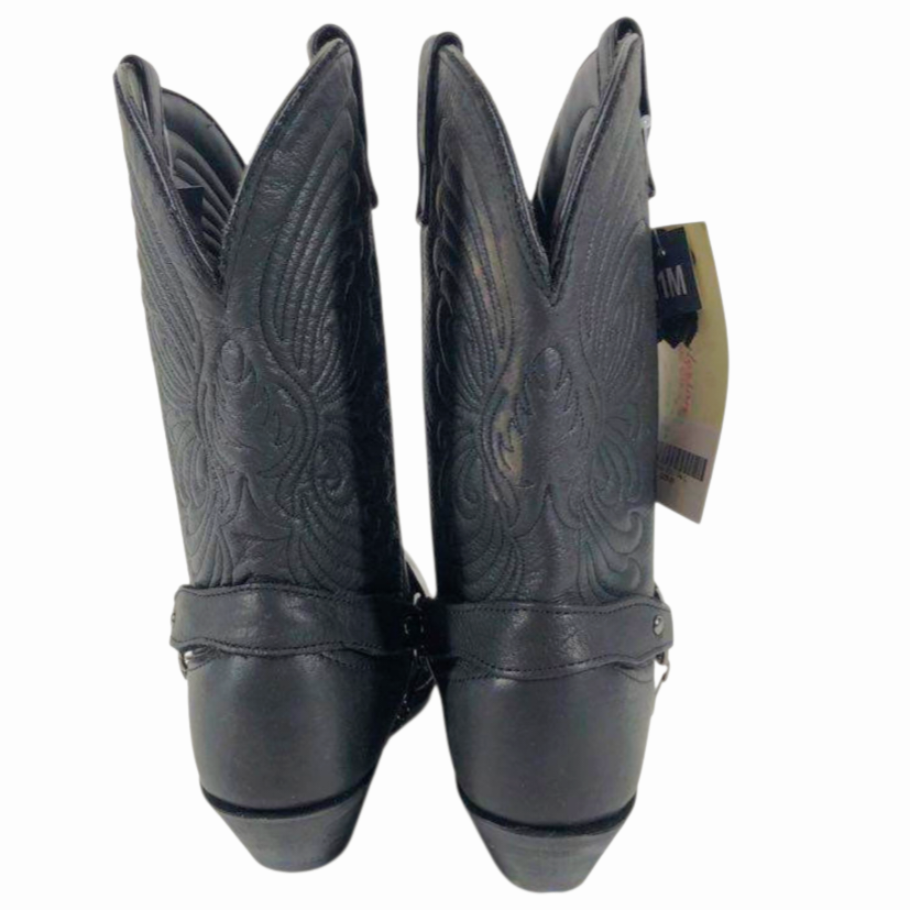 NWT *Masterson Boot Women Black Western Leather Cowboy RB7482 (11M)