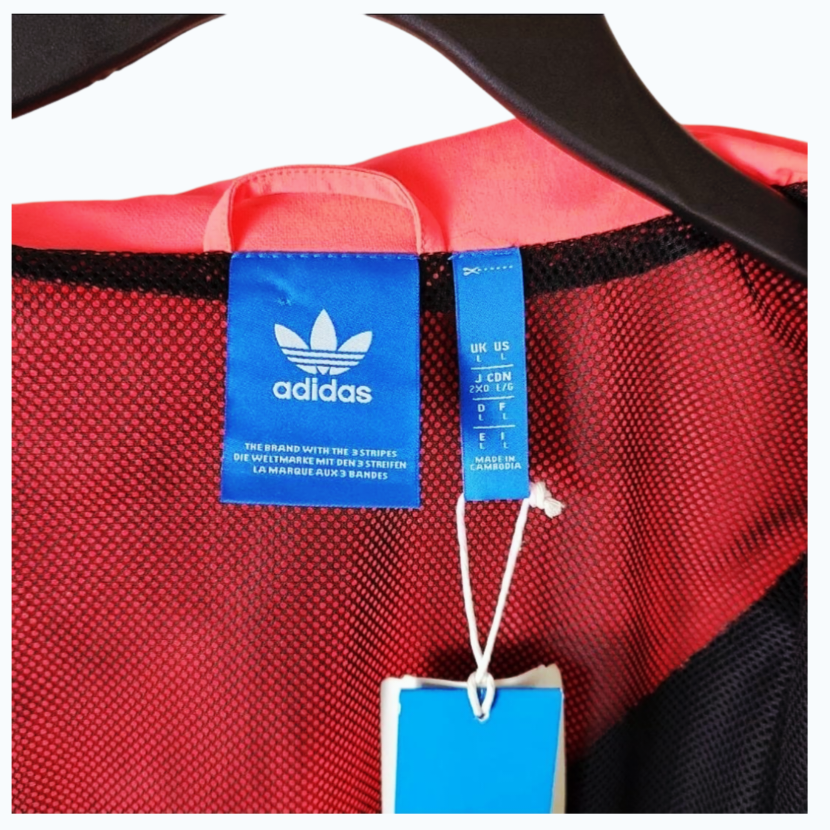 NWT *Adidas EQT ADV/91-17 Bold Track Jacket BR8738 Pink/Black (Large)