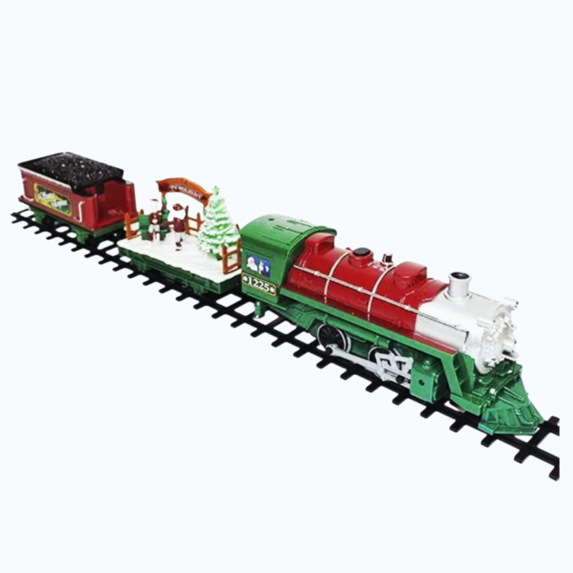 NIB *Eztec Santa Express Christmas Train Set Holiday Decor (41 Pieces)