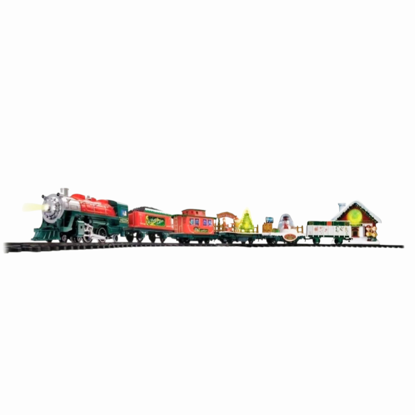 NIB *Eztec Santa Express Christmas Train Set Holiday Decor (41 Pieces)