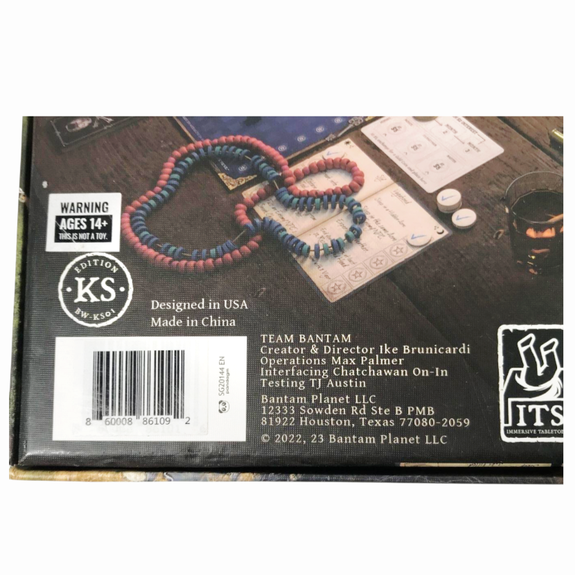 NIB *Bantam West Shadow Governors Pledge+ Edition Board Game