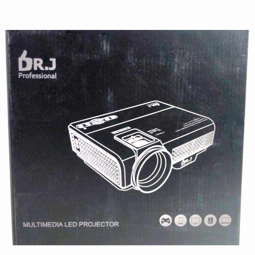 NIB *DR. J Professional Multimedia LED Projector 170" Display Model P68