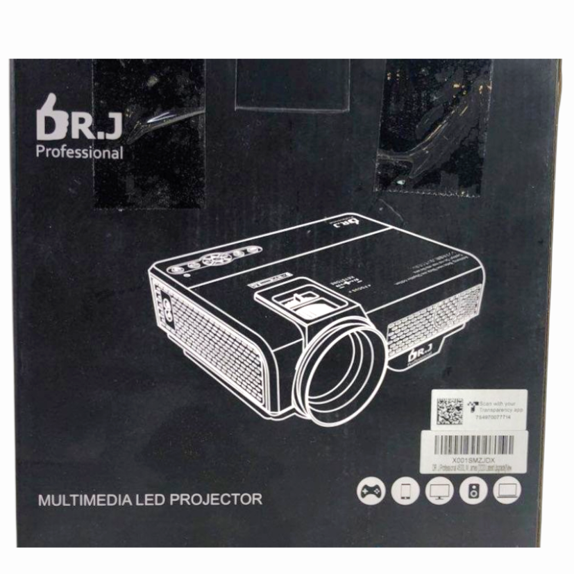 NIB *DR. J Professional Multimedia LED Projector 170" Display Model P68
