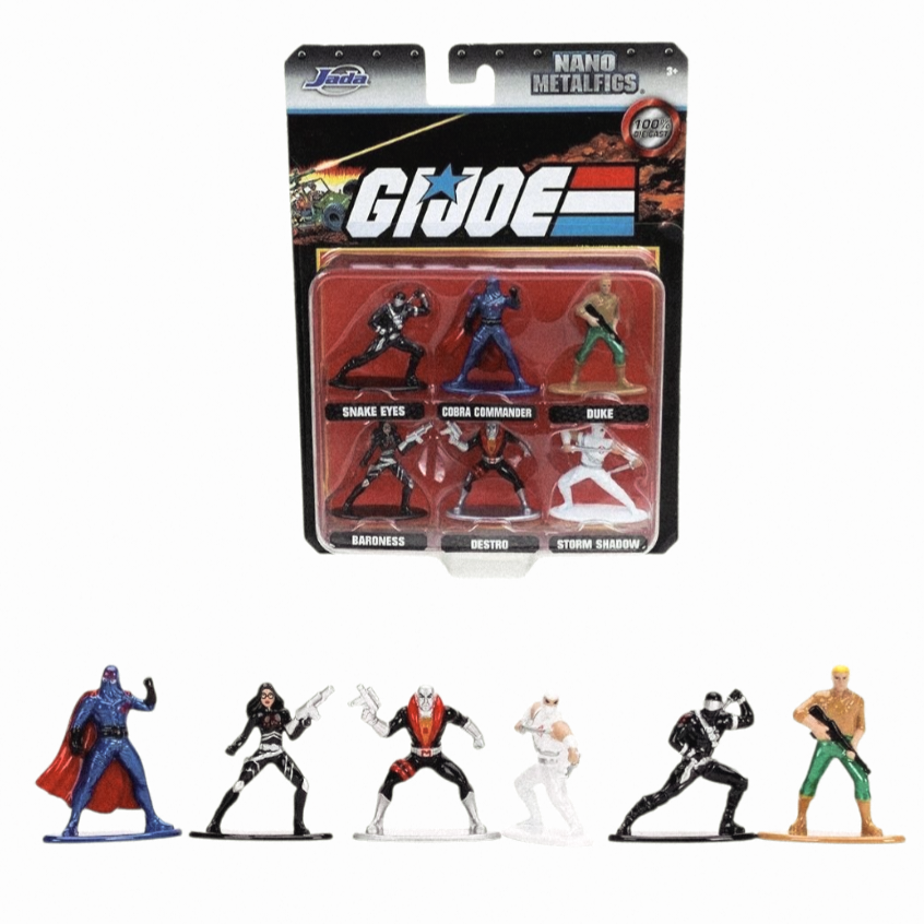 NIB *G.I. Joe Nano MetalFigs Mini-Figure 6-Pack Jada Toys