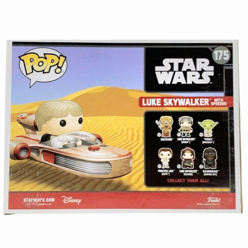 NIB *Funko Pop! Disney Star Wars #175 Luke Skywalker w/ Speeder Figure