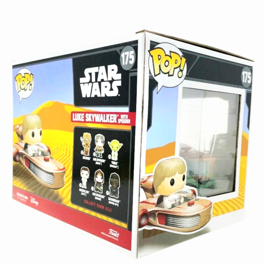 NIB *Funko Pop! Disney Star Wars #175 Luke Skywalker w/ Speeder Figure