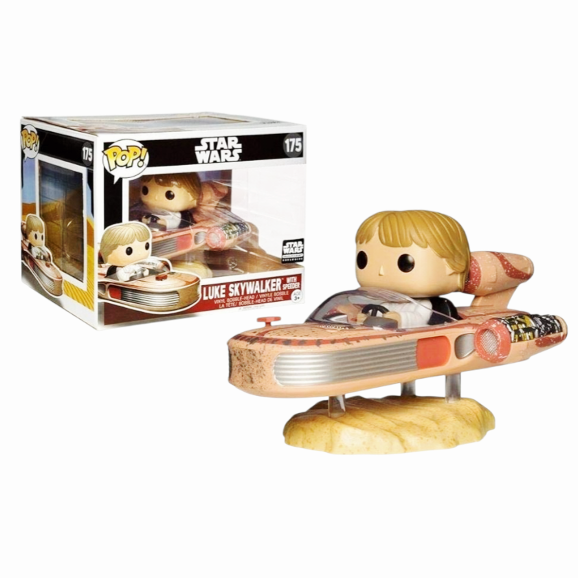 NIB *Funko Pop! Disney Star Wars #175 Luke Skywalker w/ Speeder Figure