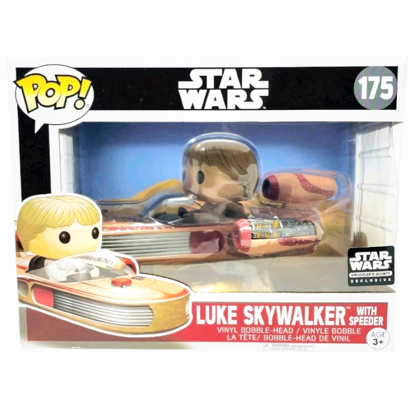 NIB *Funko Pop! Disney Star Wars #175 Luke Skywalker w/ Speeder Figure