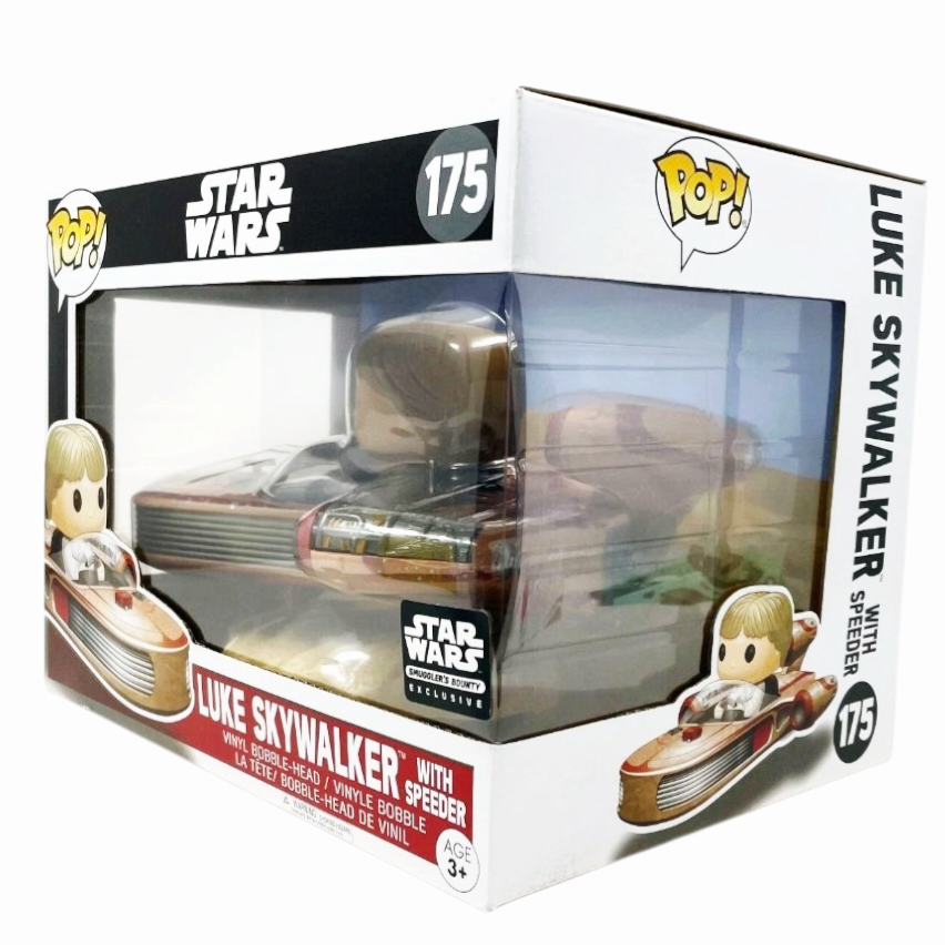 NIB *Funko Pop! Disney Star Wars #175 Luke Skywalker w/ Speeder Figure