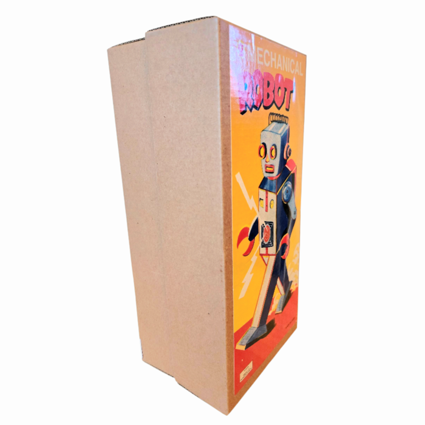 Great *Vintage Classic Tin Mechanical Wind-Up Robot in Box