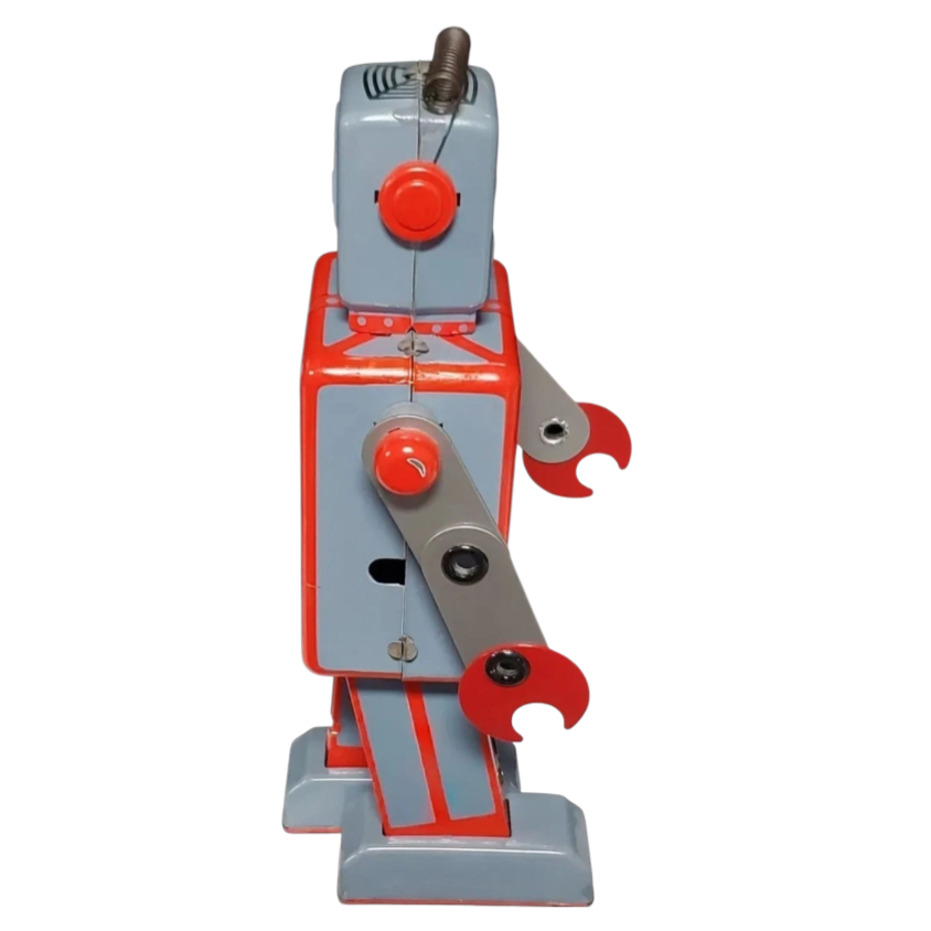 Great *Vintage Classic Tin Mechanical Wind-Up Robot in Box