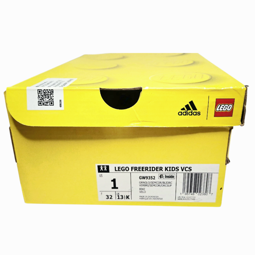 NIB *Adidas Five Ten FreeRider  Lego Mountain Bike Shoes Kids' Green (sz 1)