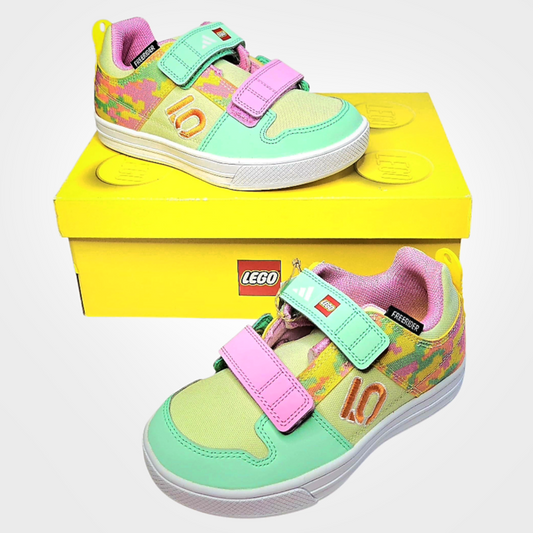 NIB *Adidas Five Ten FreeRider  Lego Mountain Bike Shoes Kids' Green (sz 1)