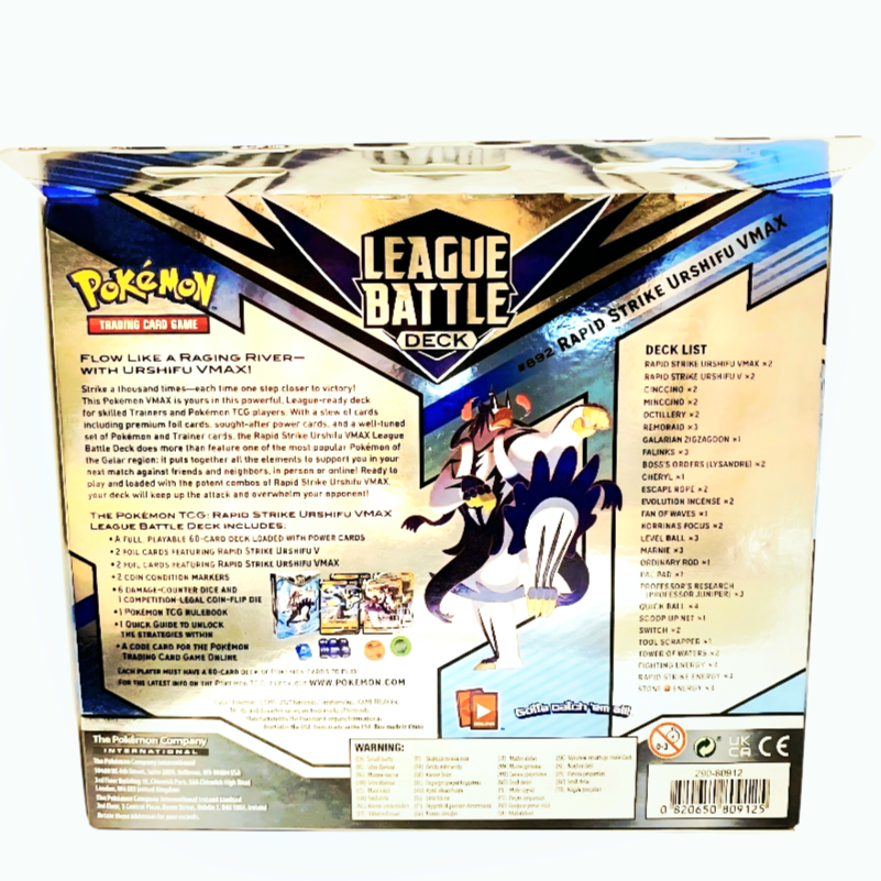 NIB *Pokemon Rapid Strike Urshifu VMAX League Battle Deck