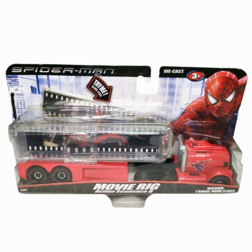 NIB *Spider-Man MOVIE RIG TRUCK Die Cast Action Sequence B +
