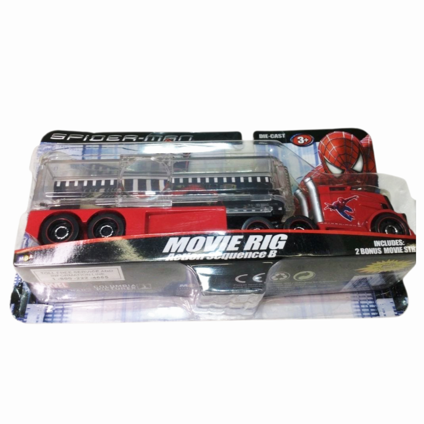 NIB *Spider-Man MOVIE RIG TRUCK Die Cast Action Sequence B +