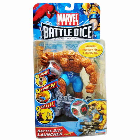 NIB *Marvel Heroes Battle Dice Launcher "The Thing" Action Figure (#S109)