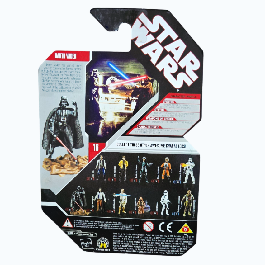 NIB *Star Wars 30th Anniv. Darth Vader Hasbro's Saga Legends Figure/Coin