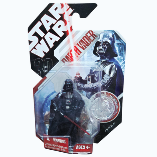 NIB *Star Wars 30th Anniv. Darth Vader Hasbro's Saga Legends Figure/Coin
