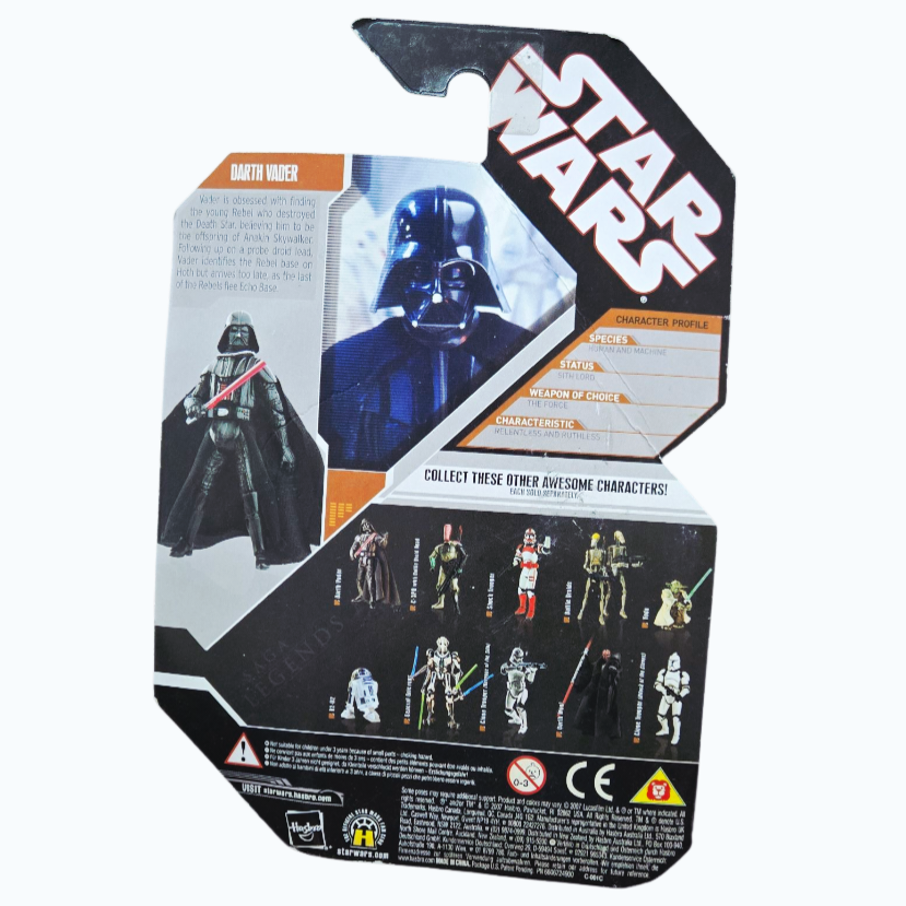 NIB *Star Wars Darth Vader 30th Anniv. Saga Legends w/ Coin/Figure 2006