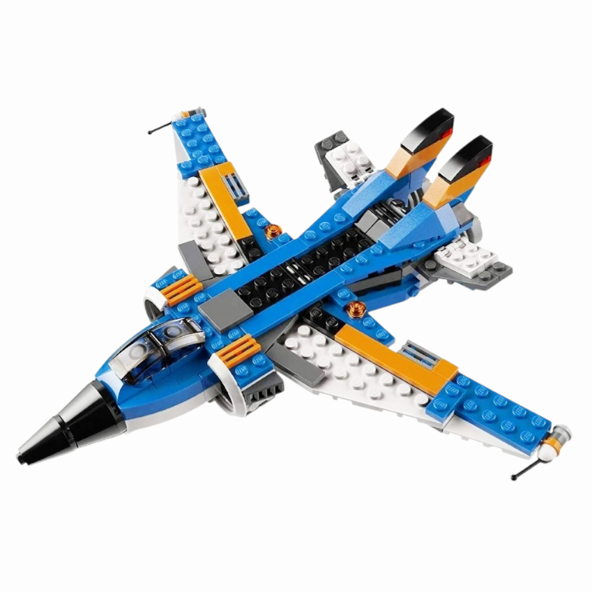 NIB *LEGO Creator: 3-in-1  "Thunder Wings": 3-in-1 Plane Robot Car (31008)
