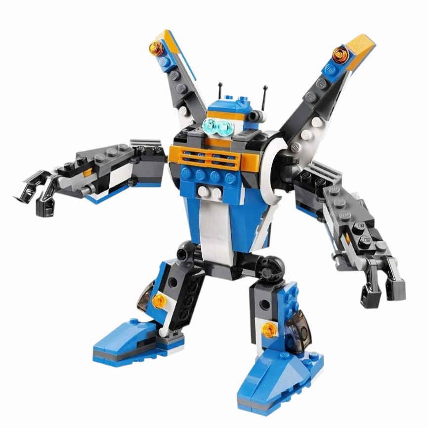 NIB *LEGO Creator: 3-in-1  "Thunder Wings": 3-in-1 Plane Robot Car (31008)
