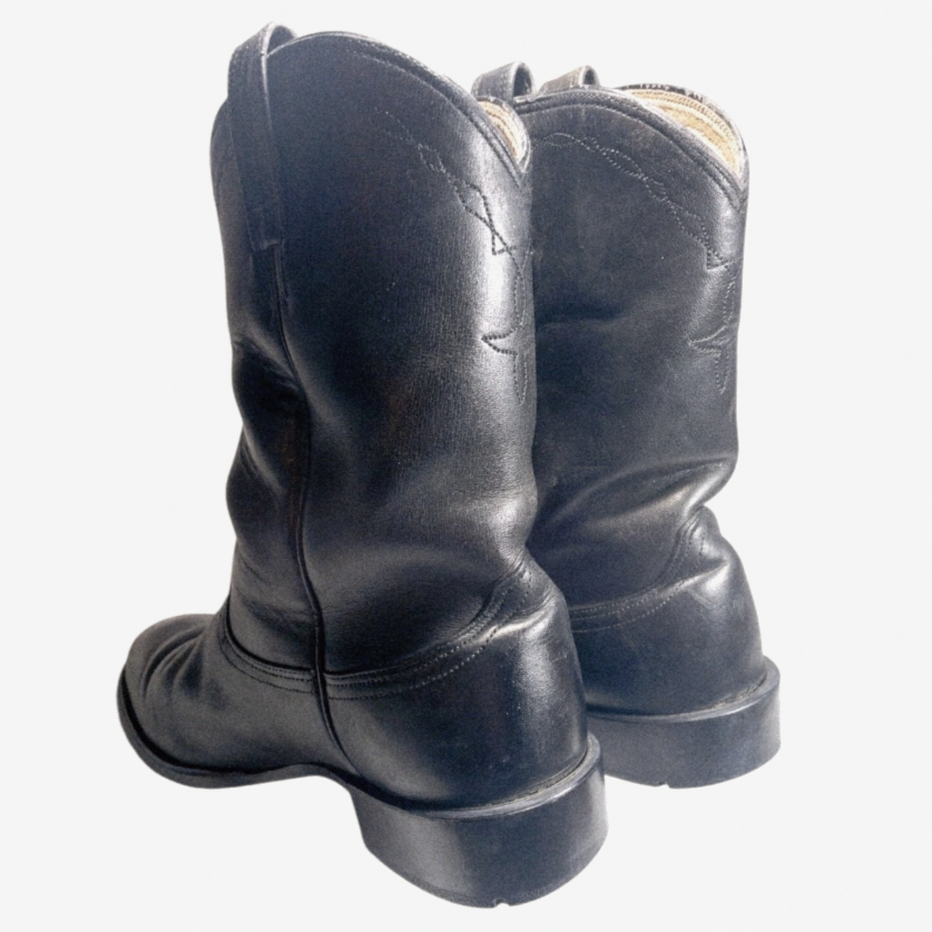 Ariat Heritage Roper Black Leather Boots 10002280 Western (Men's US 14D)