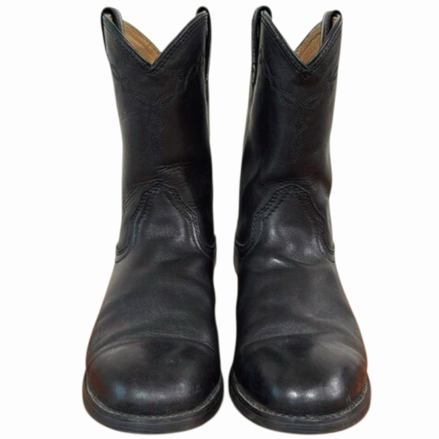Ariat Heritage Roper Black Leather Boots 10002280 Western (Men's US 14D)