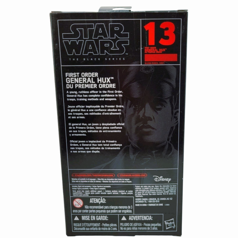 NIB *Star Wars Black Series 6" First Order (General Hux) #13 Action Figure 2015