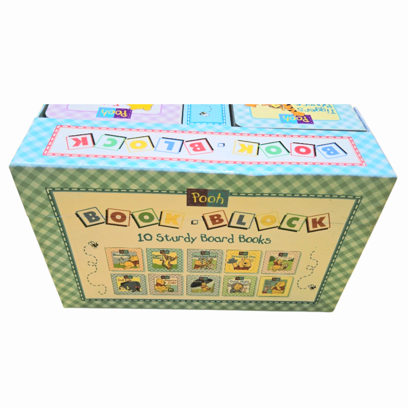Great *Pooh & Friends "Book Block" & Case (10 Mini Books Set) Hardcover 1999