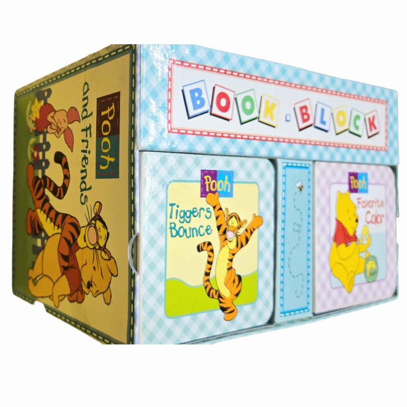 Great *Pooh & Friends "Book Block" & Case (10 Mini Books Set) Hardcover 1999