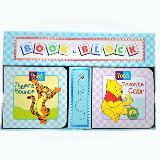 Great *Pooh & Friends "Book Block" & Case (10 Mini Books Set) Hardcover 1999
