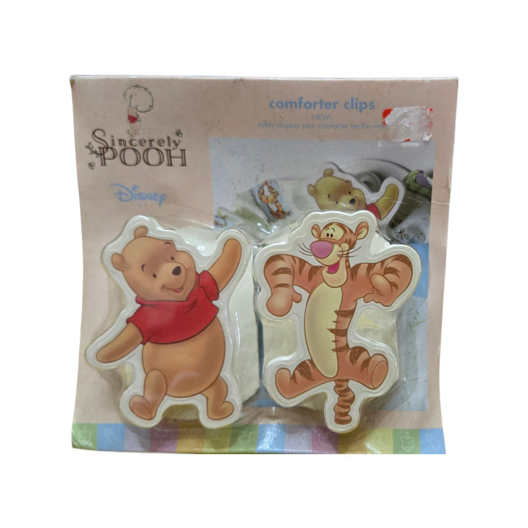 NIP *Winnie-the-Pooh 6pc Collection: Cover Set, Hoodie, Burp, Teether, Bath Cap, Clips +