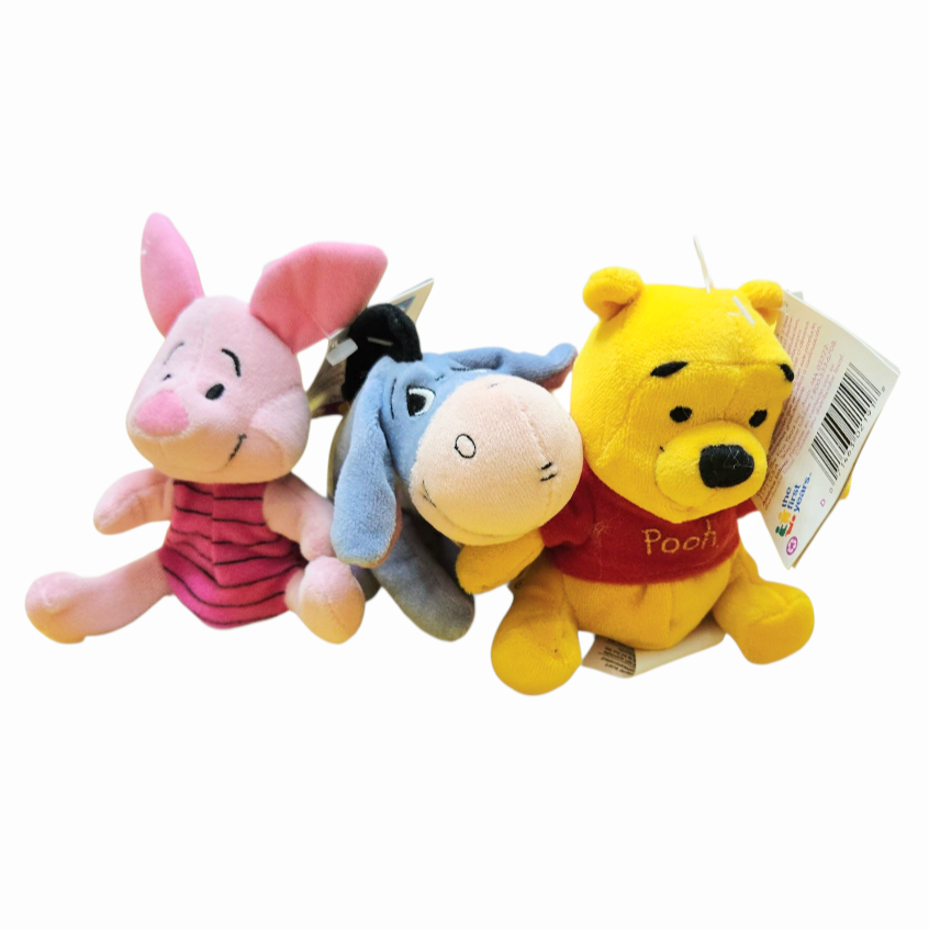 NEW *Three (3) "Winnie-the-Pooh" Play Pals Pooh Eeyore Piglet Toys