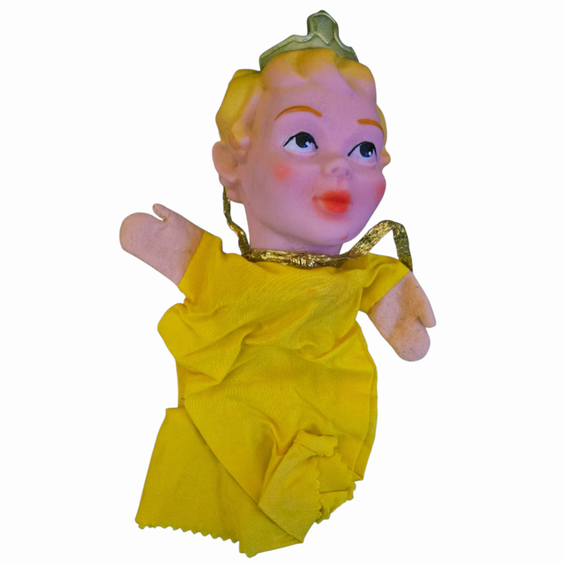 Vintage *Scheithauer 8-pcs Western Germany Rubber Head Hand Puppets (1970s)