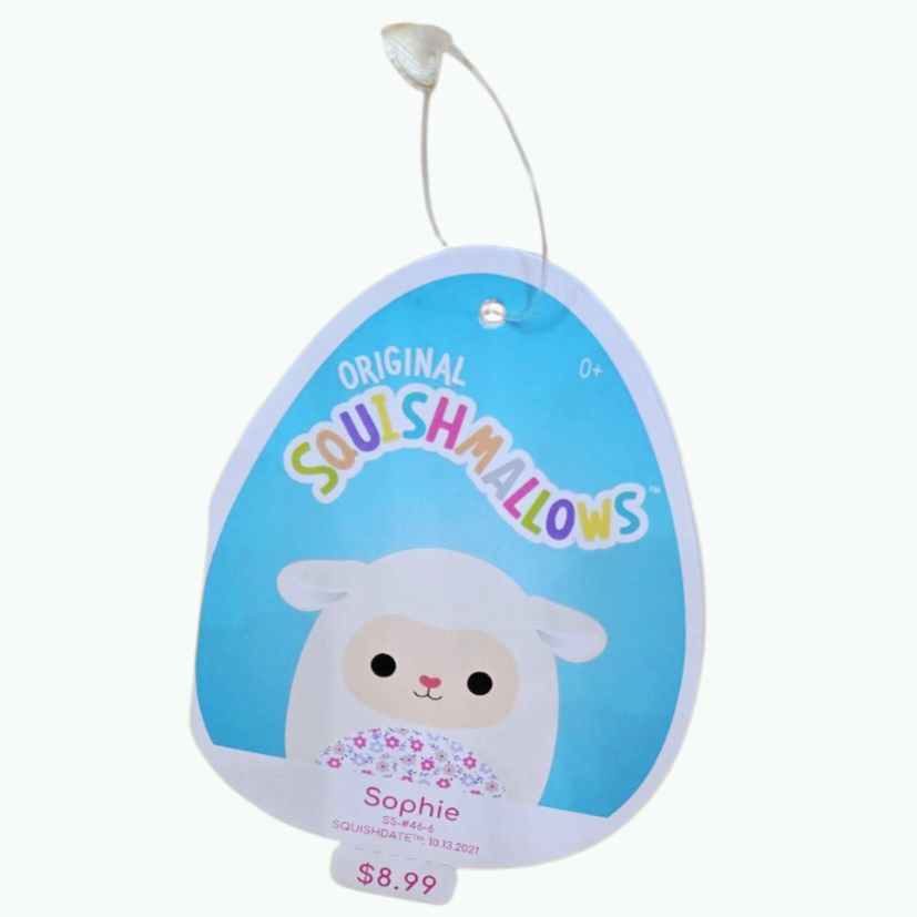 NWT *Squishmallow "Sophie" the 5" Plush Lamb (Easter or Spring Squad)