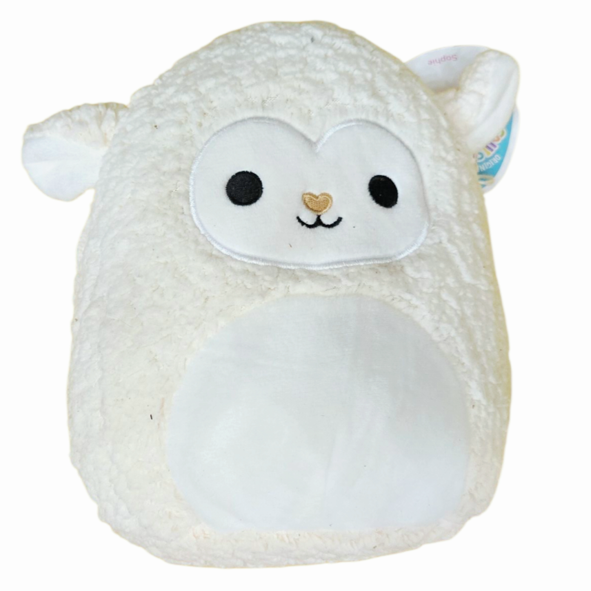 NWT *Squishmallow "Fluffy Sophie" An 8" Lamb w/ Curly White Fleece (KellyToys)